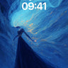 Celestial Drift Wallpaper with Starlit Veil wallpaper for iPhone, iPad & Mac