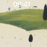 Whispering Hillside Minimalist Landscape Wallpaper