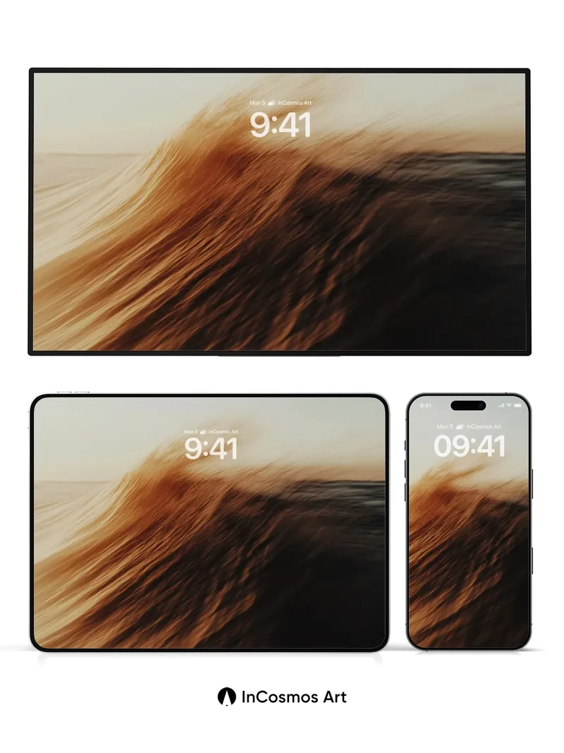 Sandswept Mirage Wallpaper with Wind-Whispered Lines