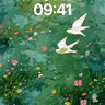Whispering Wings Wallpaper with Floating Petals wallpaper for iPhone, iPad & Mac