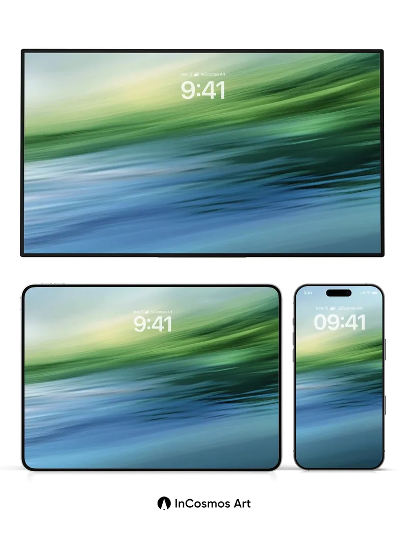 Whispering Horizon Wallpaper with Ethereal Blur