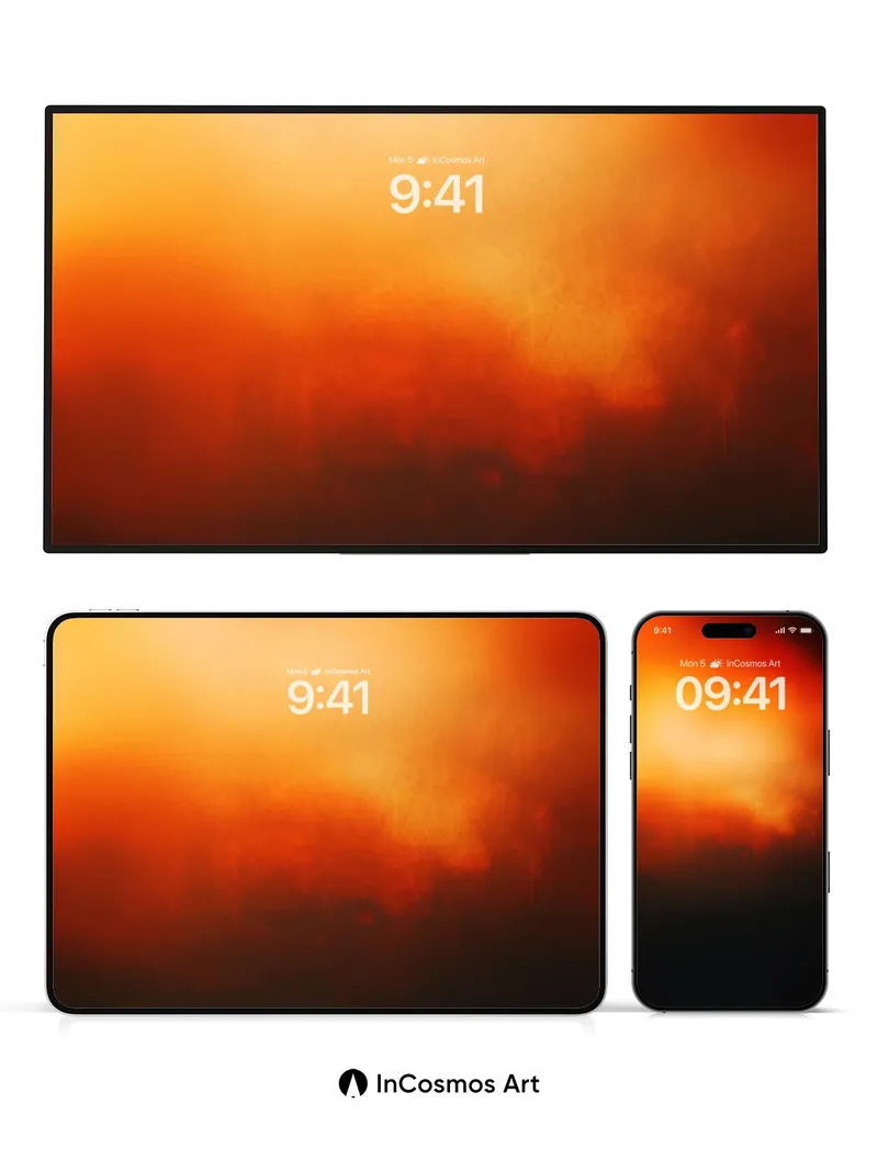 Incandescent Sky Wallpaper with Smoldering Hues