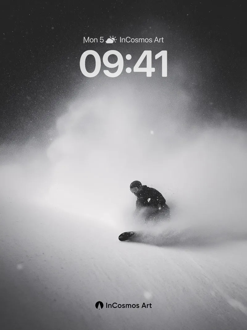 Silent Storm Wallpaper with Snow Ghost
