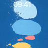 Abstract Blue Splash Wallpaper wallpaper for iPhone, iPad & Mac