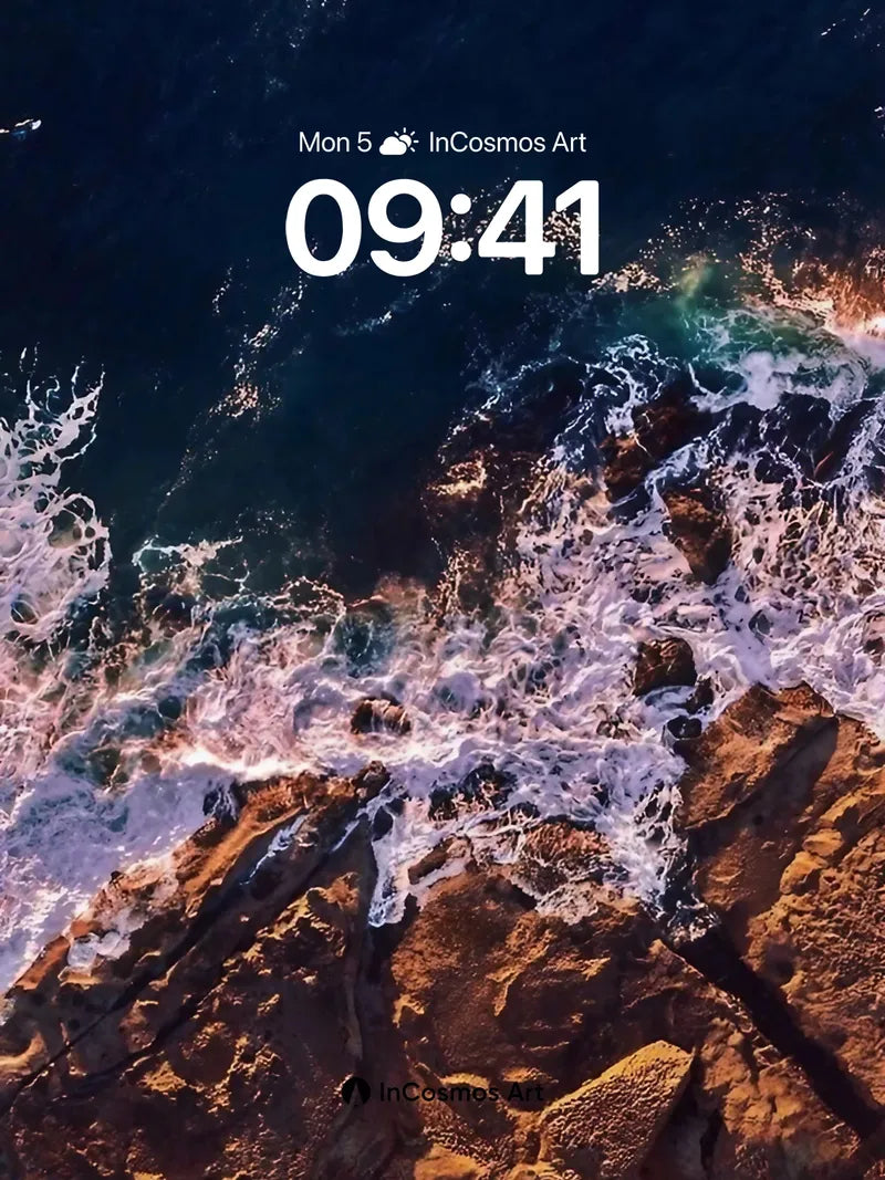 Crimson Tide Wallpaper with Ocean's Breath