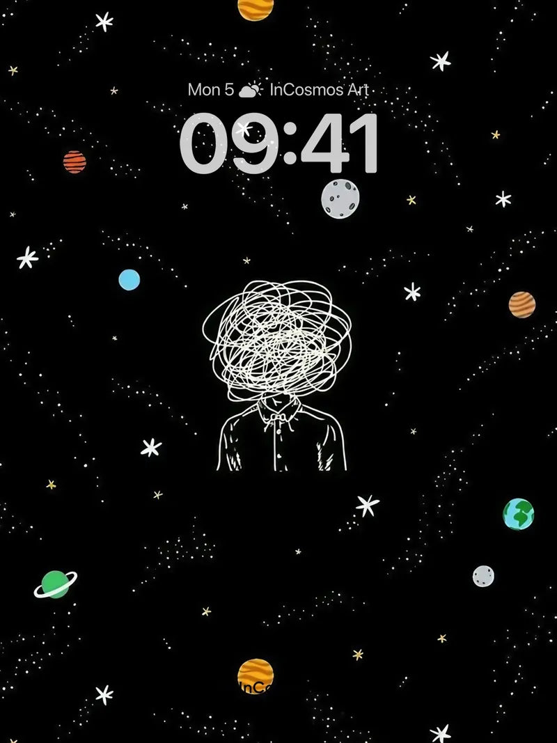 Cosmic Tangle Wallpaper with Whirling Mind