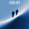 Silhouetted Horizon Wallpaper with Celestial Curve wallpaper for iPhone, iPad & Mac