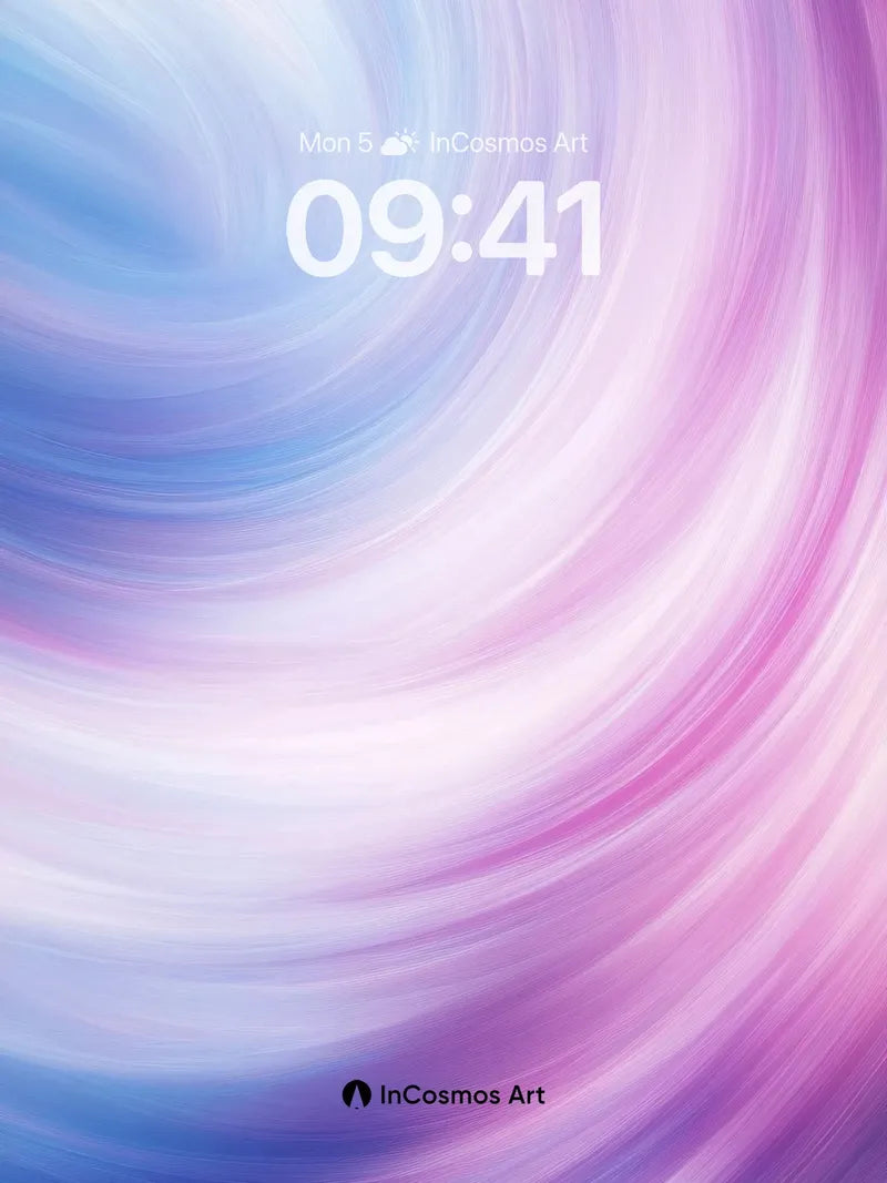 Whirlwind Hues Wallpaper with Ethereal Swirls