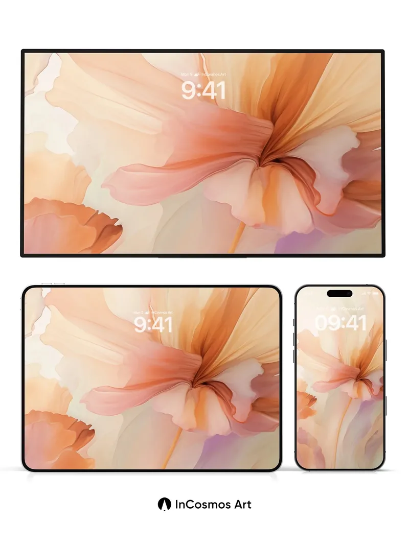 Soft Hush Floral Wallpaper with Ethereal Petals