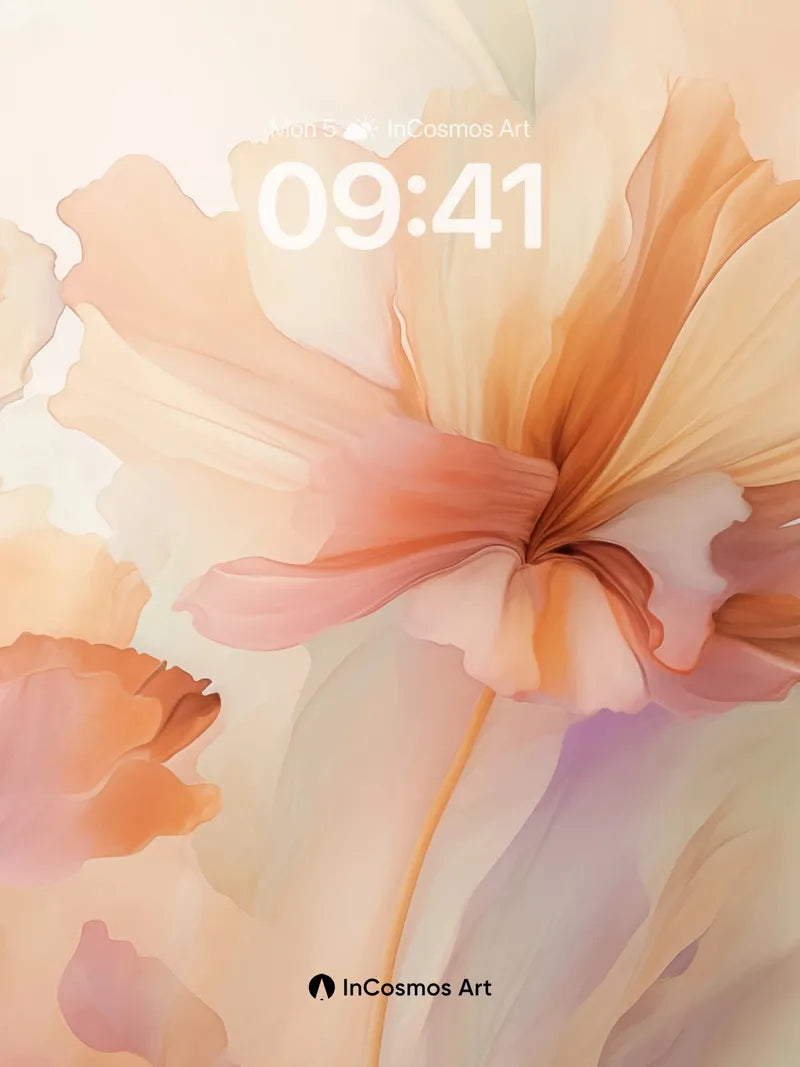 Soft Hush Floral Wallpaper with Ethereal Petals