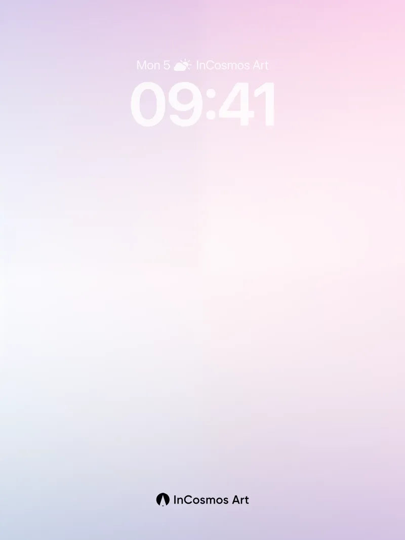 Serene Gradient Wallpaper with Ethereal Light Flow