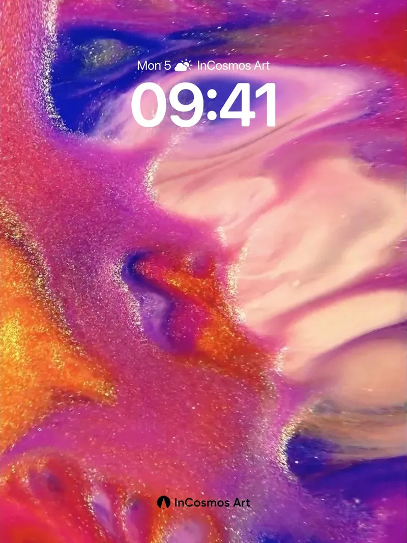 Luminous Swirl Wallpaper with Cosmic Dust