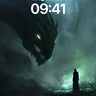 Shadowed Gaze Wallpaper with Dragon's Breath wallpaper for iPhone, iPad & Mac