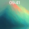 Serenity Wave Wallpaper with Floating Light wallpaper for iPhone, iPad & Mac