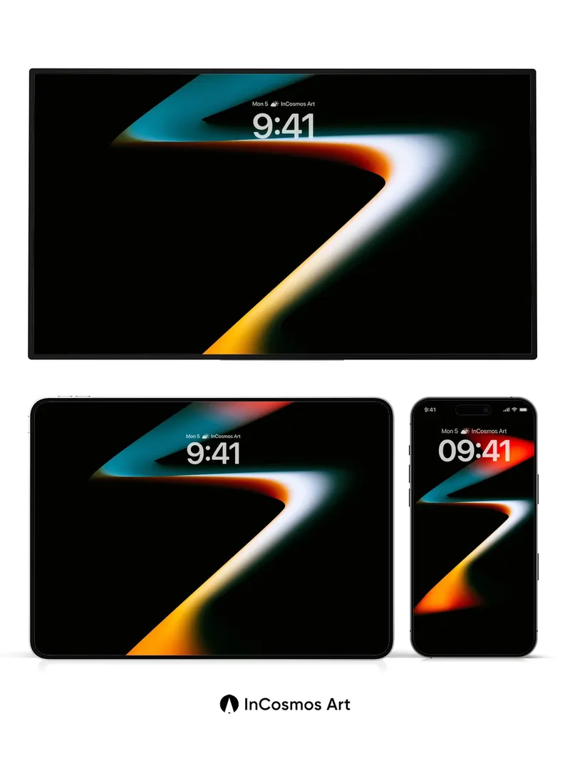 Electric Pulse Wallpaper with Neon Flow