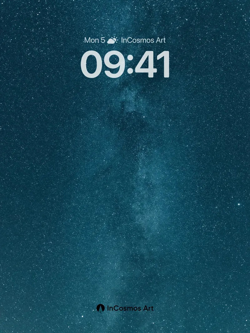 Cosmic Veil Wallpaper with Starlight Threads wallpaper for iPhone, iPad & Mac