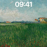 Serenity Field Wallpaper with Poppy Whispers wallpaper for iPhone, iPad & Mac