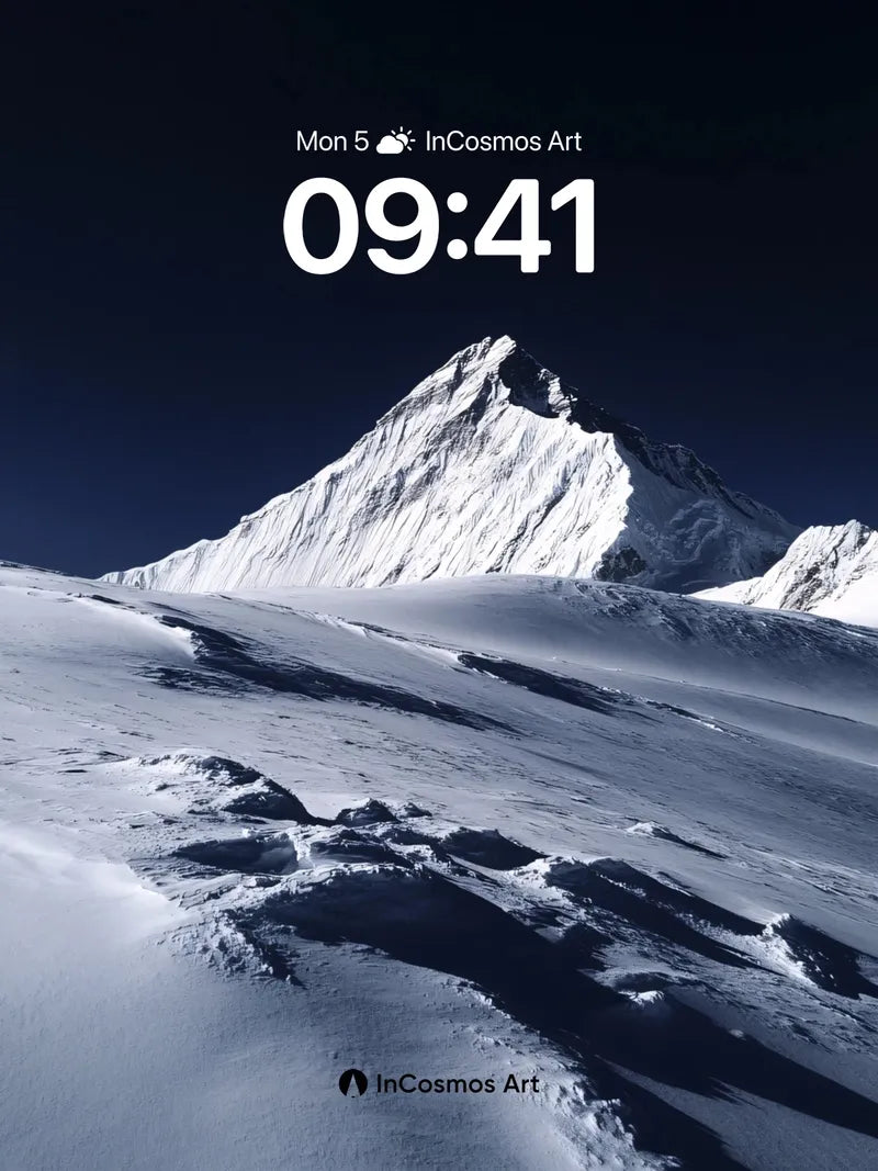 Silent Summit Wallpaper with Midnight Light