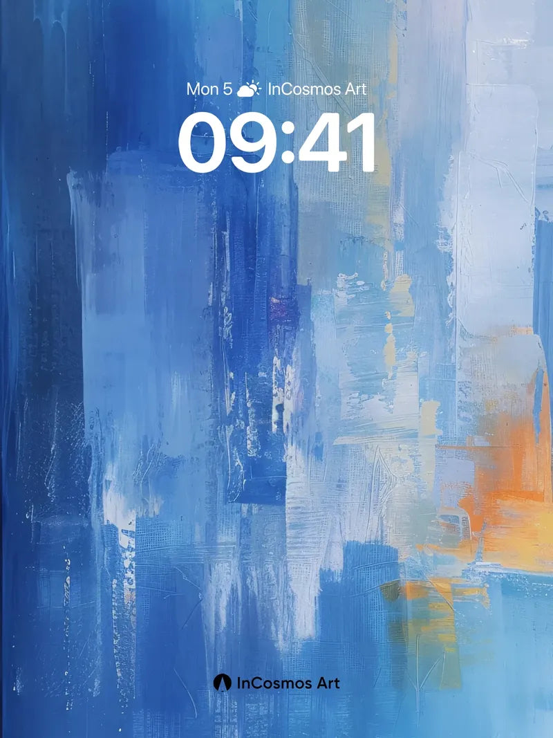 Cobalt Mirage Wallpaper with Liquid Light