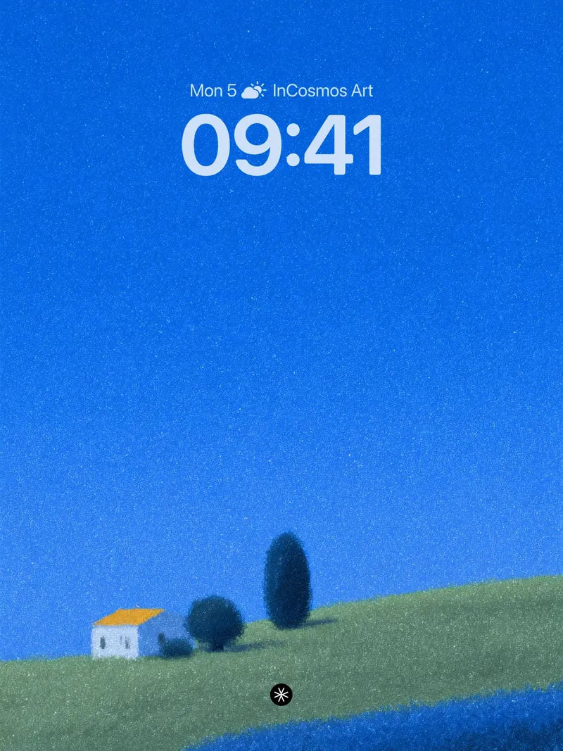 Serene Solitude Minimalist Landscape Wallpaper wallpaper for iPhone, iPad & Mac
