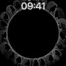 Silhouetted Echoes Wallpaper with Feminine Circles wallpaper for iPhone, iPad & Mac