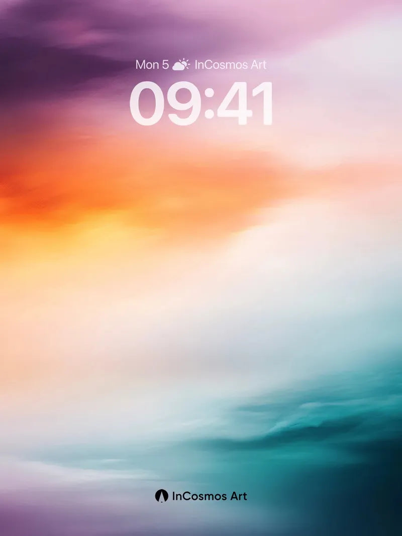 Crimson Horizon Wallpaper with Ethereal Light