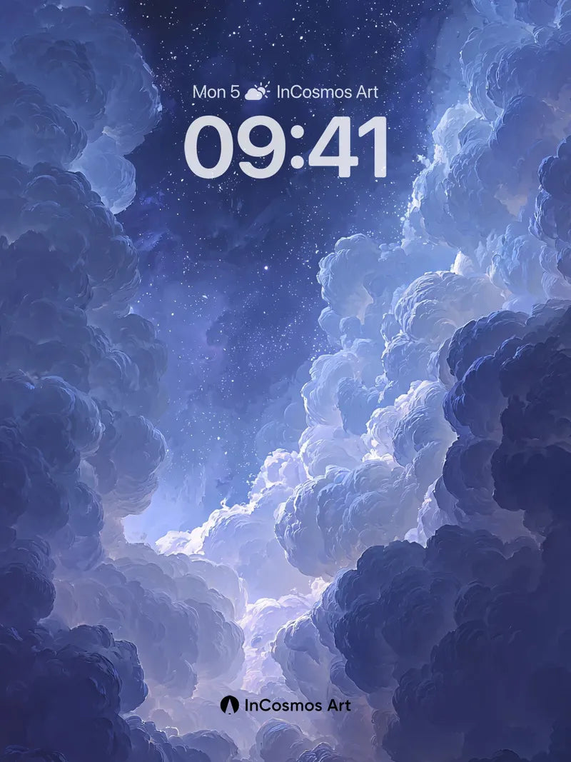 Nebula Veil Wallpaper with Clouded Depth