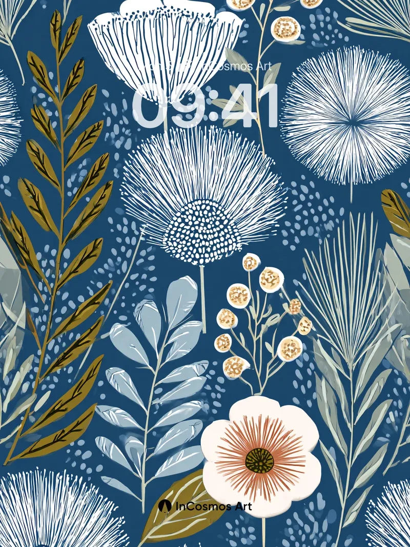 Nocturnal Bloom Wallpaper with Whispering Petals wallpaper for iPhone, iPad & Mac