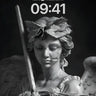 Serene Angel Wallpaper with Marble Grace wallpaper for iPhone, iPad & Mac
