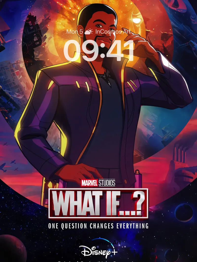 Cosmic Reflection Wallpaper with Animated Depth