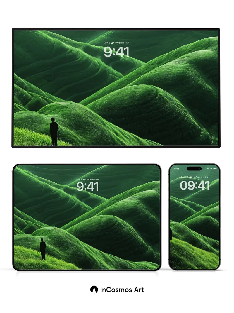 Serenity Ridge Wallpaper with Whispering Grass