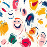 Joyful Brushstroke Wallpaper with Playful Faces wallpaper for iPhone, iPad & Mac