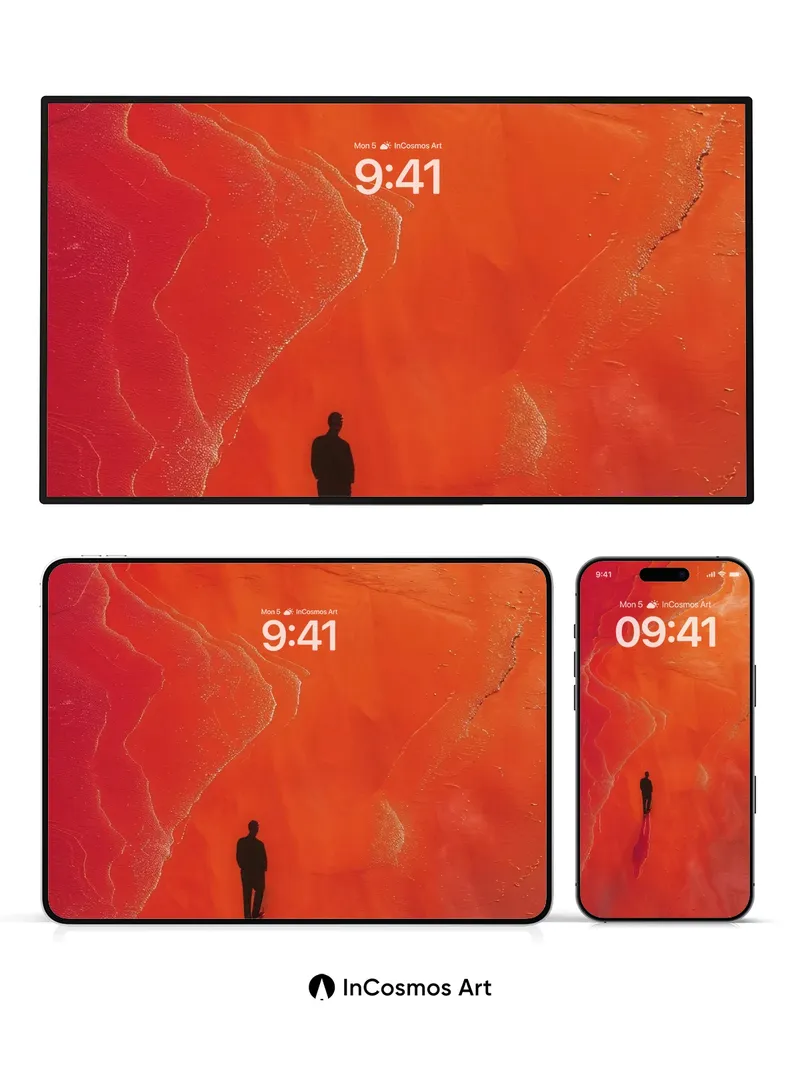 Solitary Shadow Wallpaper on Crimson Tides