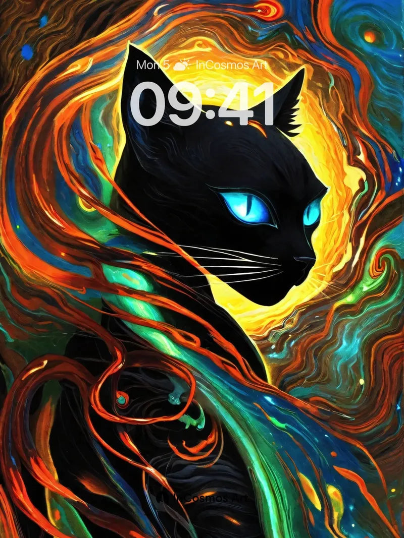 Cosmic Shadow Wallpaper with Electric Eyes wallpaper for iPhone, iPad & Mac