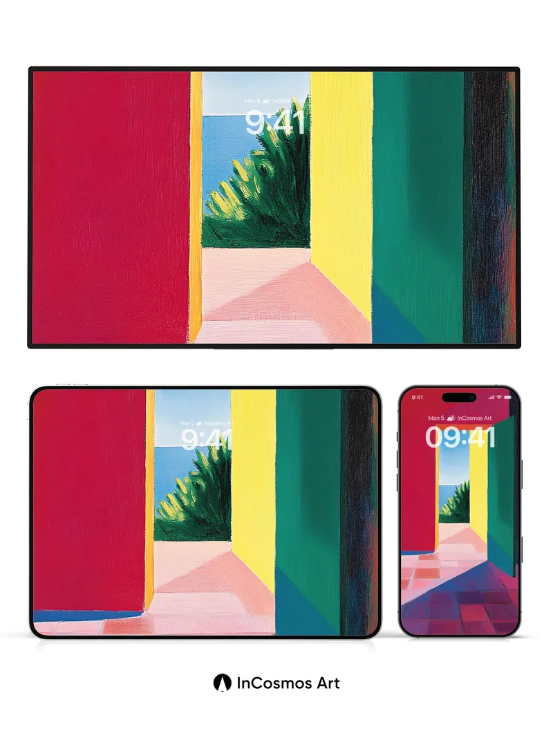 Surreal Threshold Wallpaper with Ocean Light