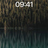 Serenity Forest Wallpaper with Mirror Lake Depths wallpaper for iPhone, iPad & Mac