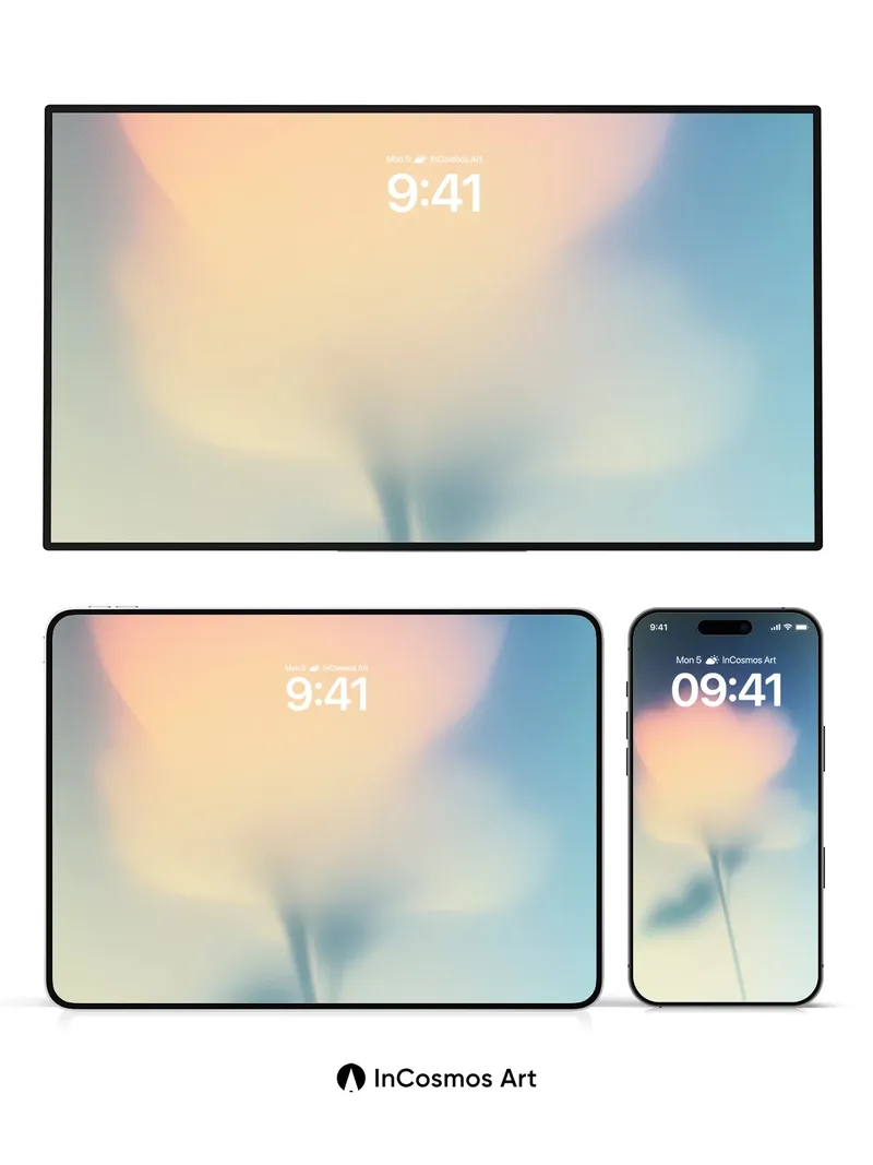 Soft Mirage Wallpaper with Ethereal Bloom