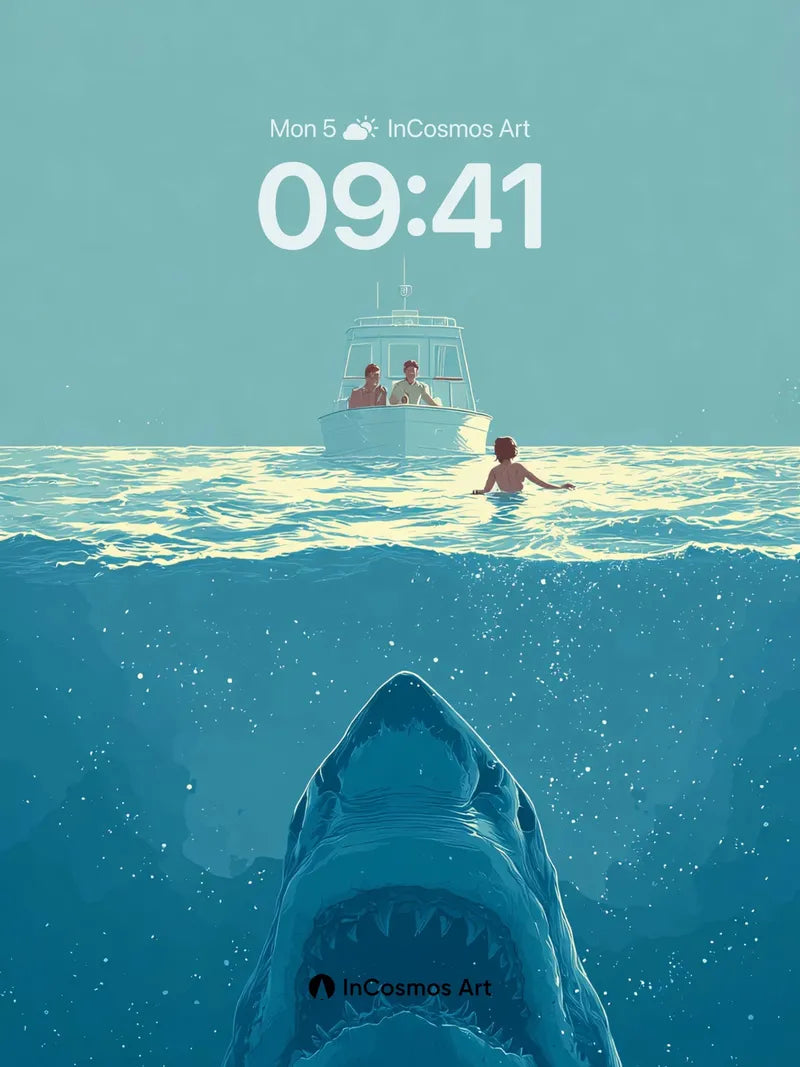 Silent Depths Wallpaper with Hidden Teeth wallpaper for iPhone, iPad & Mac