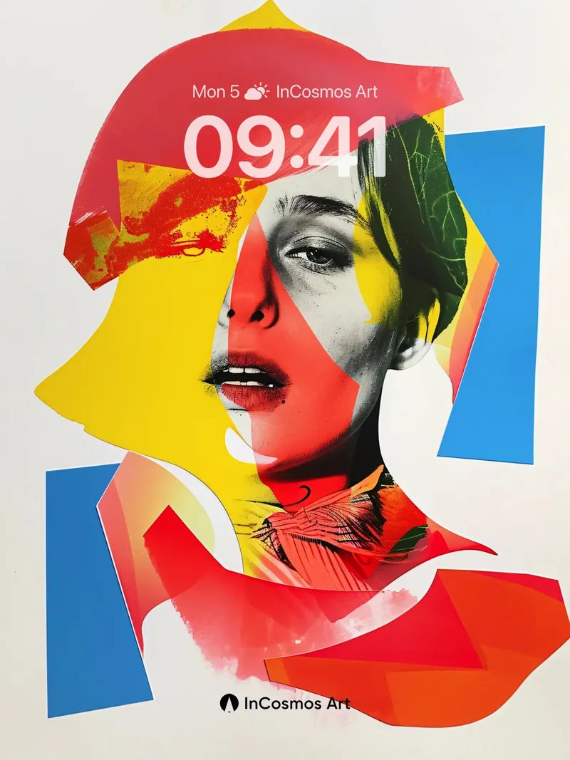 Cubist Mirage Wallpaper with Fragmented Light wallpaper for iPhone, iPad & Mac
