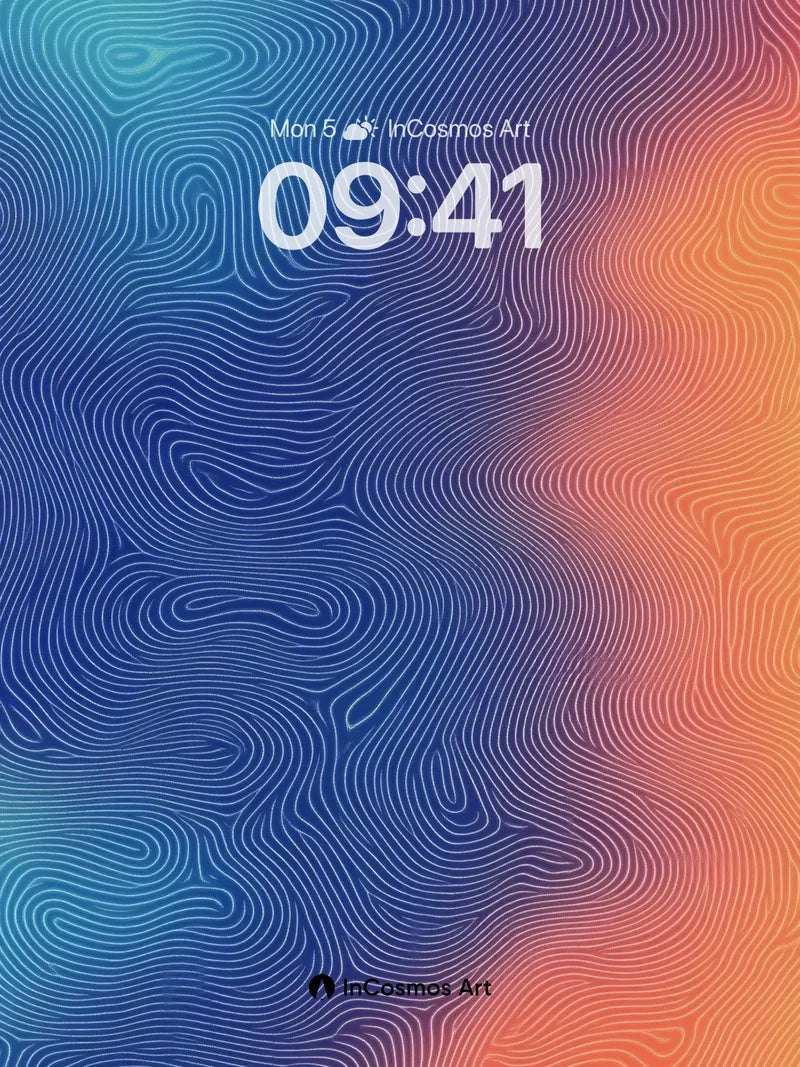 Calm Currents Wallpaper with Woven Lines