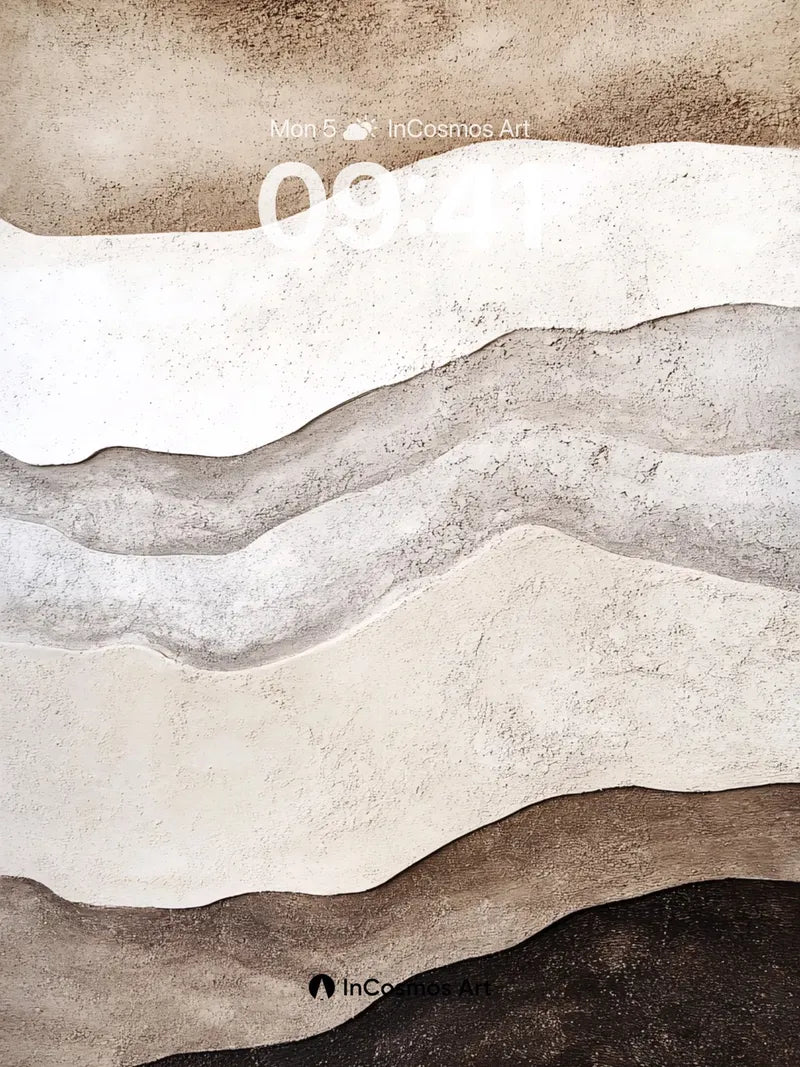 Earthy Flow Wallpaper with Sedimentary Rhythms