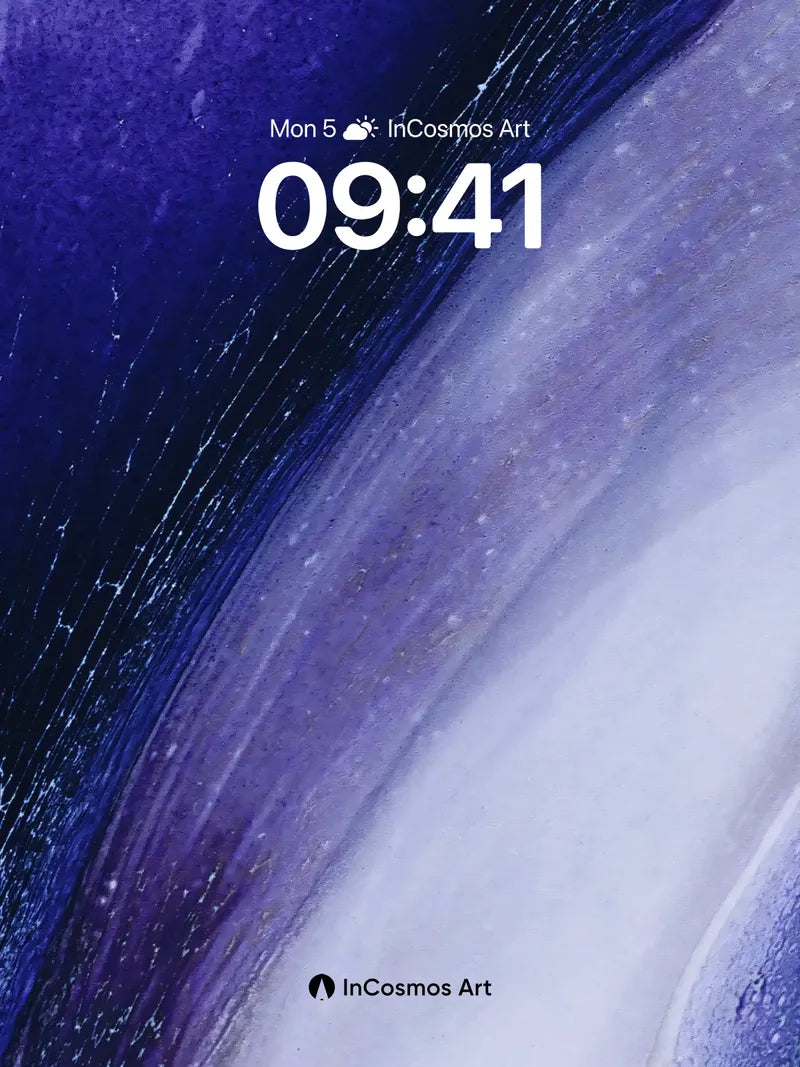 Cosmic Veil Wallpaper with Starlight Trails