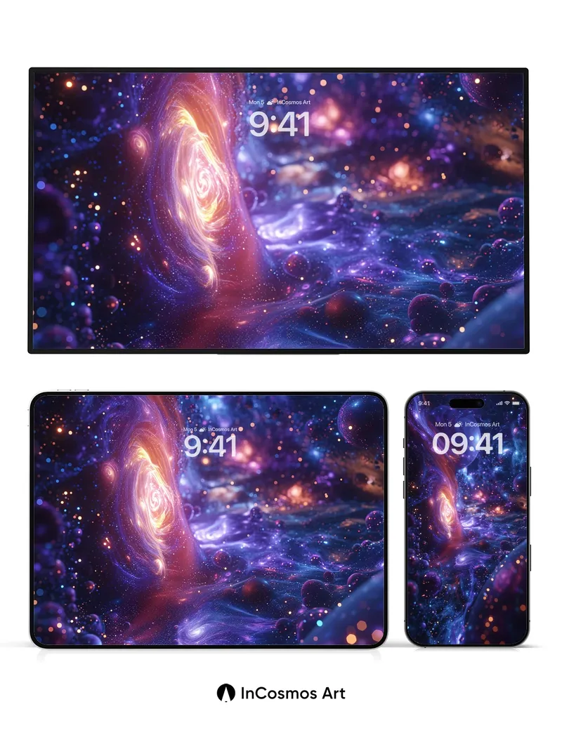 Cosmic Veil Wallpaper with Nebula Pulse