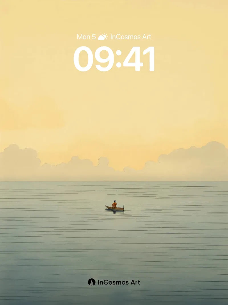 Serenity Drift Wallpaper with Golden Hush