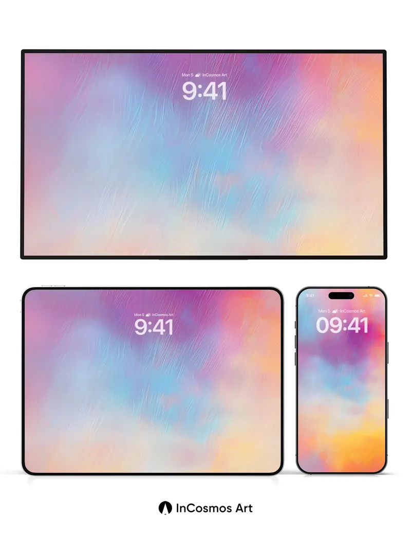 Luminous Veil Wallpaper with Whispering Hues