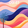 Surreal Dune Wallpaper with Starlit Palm wallpaper for iPhone, iPad & Mac