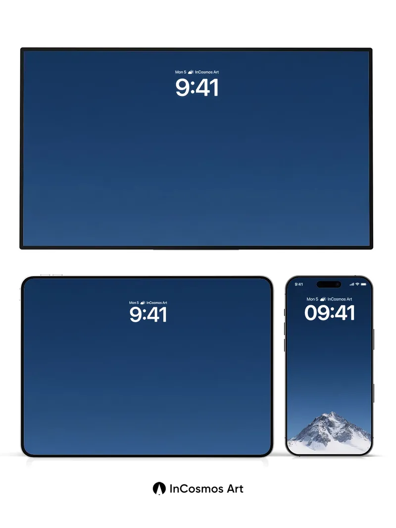 Serenity Peak Wallpaper with Frozen Light