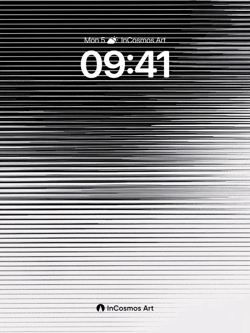 Silent Gradient Wallpaper with Flickering Lines