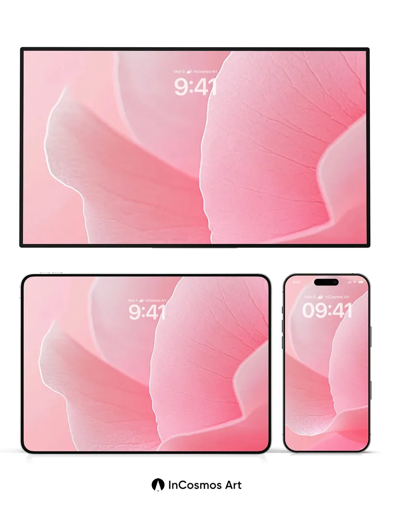 Serene Petal Wallpaper with Ethereal Light