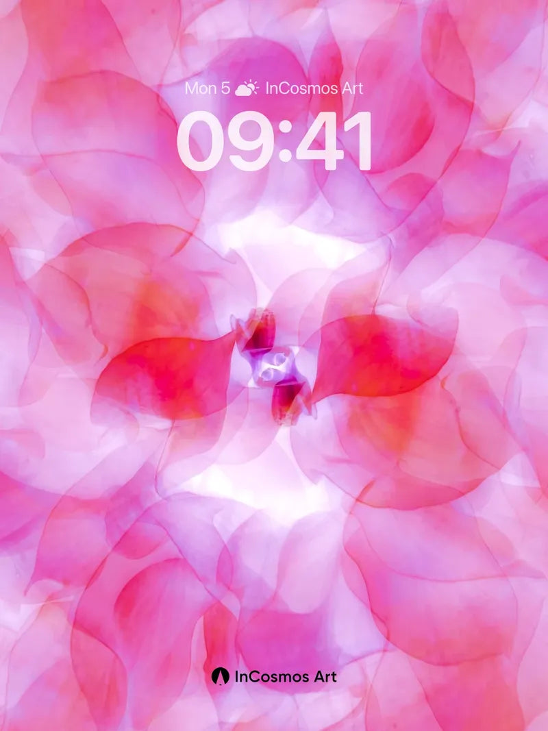 Luminous Petal Wallpaper with Ethereal Glow